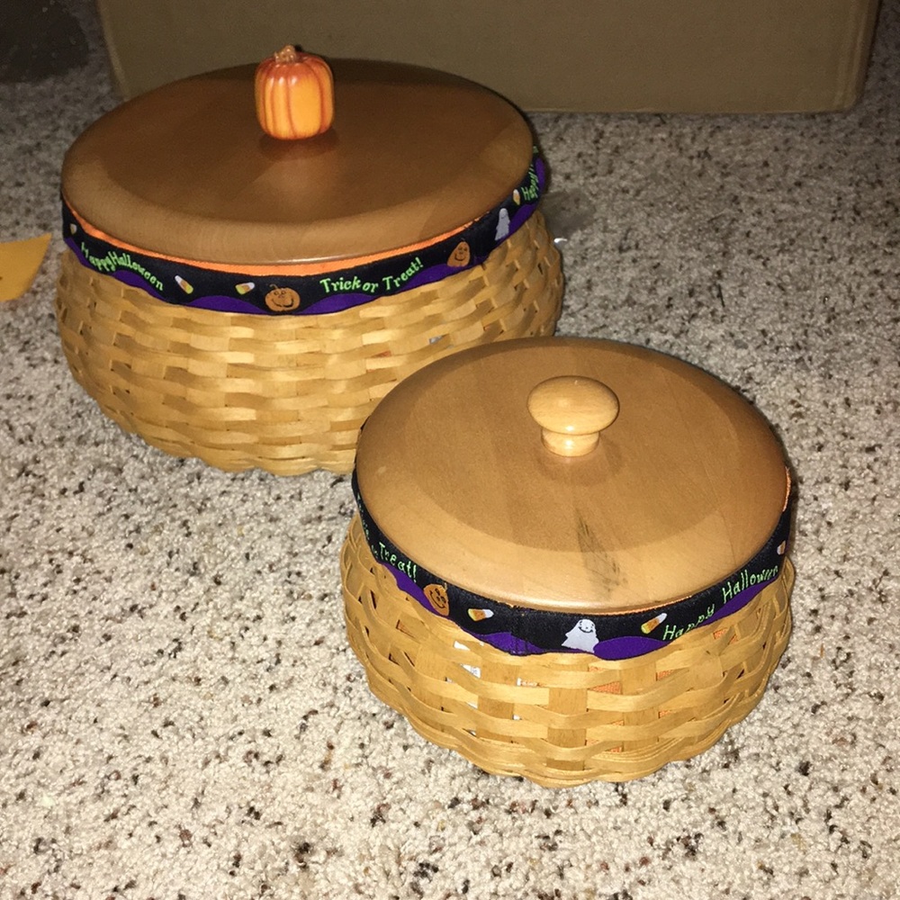 2 Halloween Longaberger Baskets
